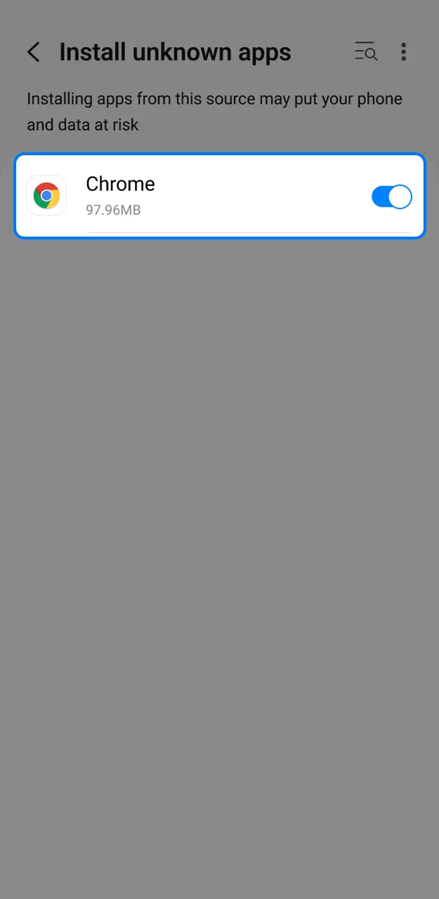 Allow the installation of the 1win mobile app.