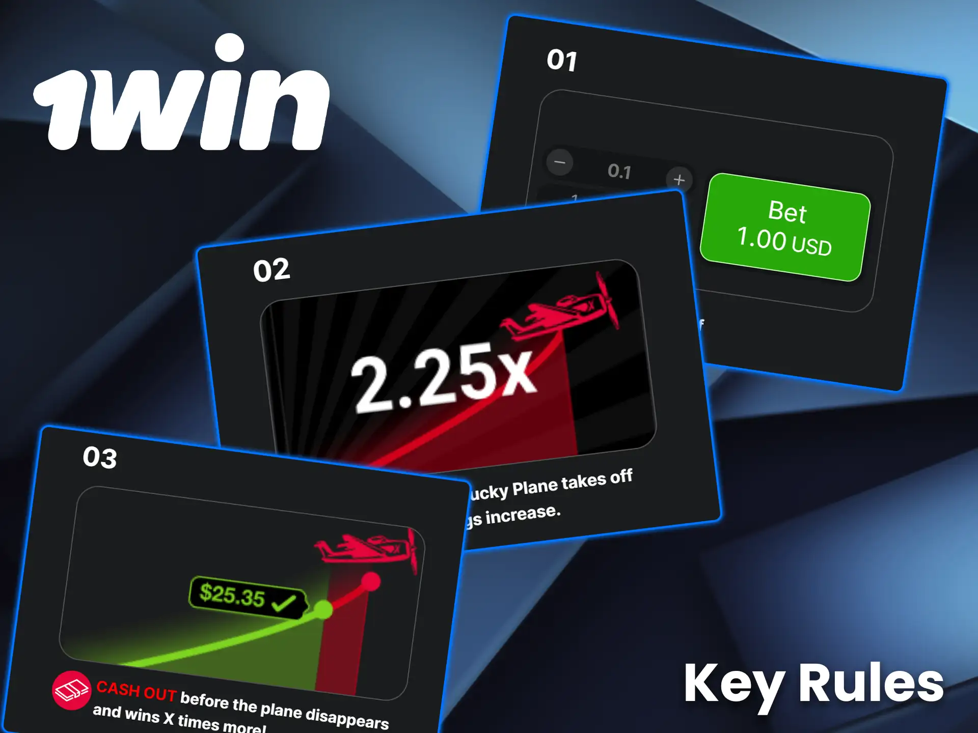 Learn the basic rules of Aviator on 1win.