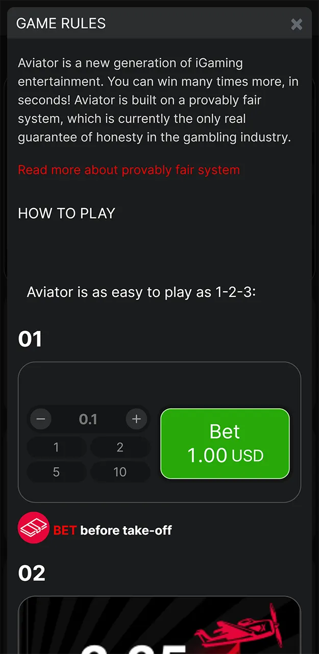 Learn the rules of the Aviator game at 1win.