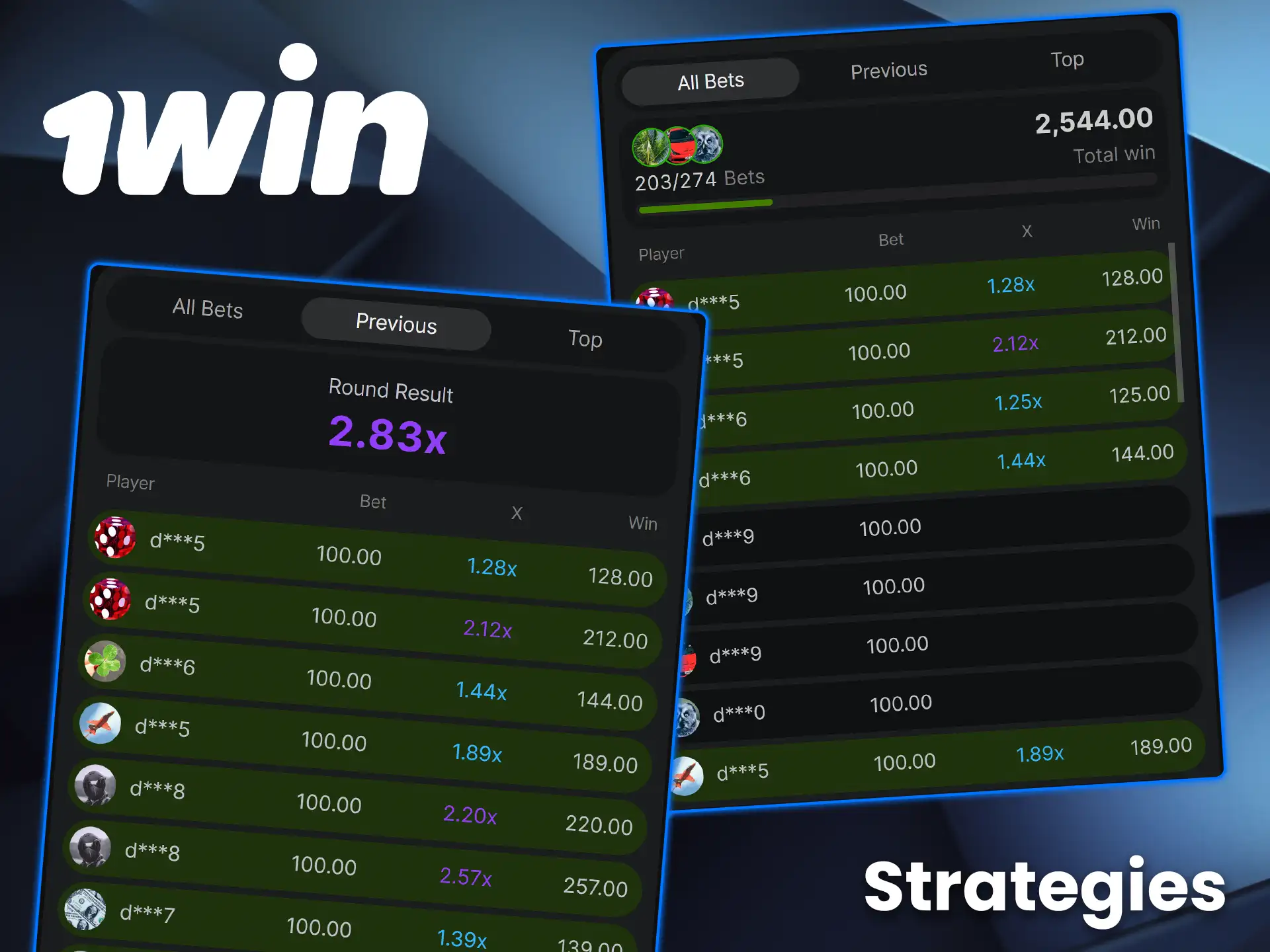 Use strategies in Aviator on 1win.