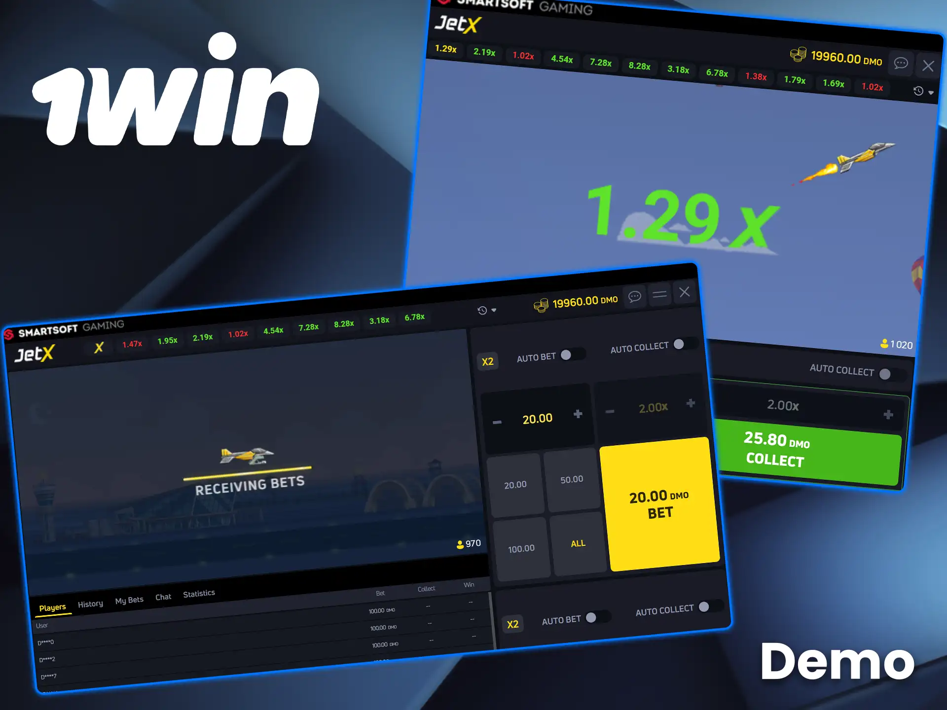 Test your flight strategies in JetX demo 1win.