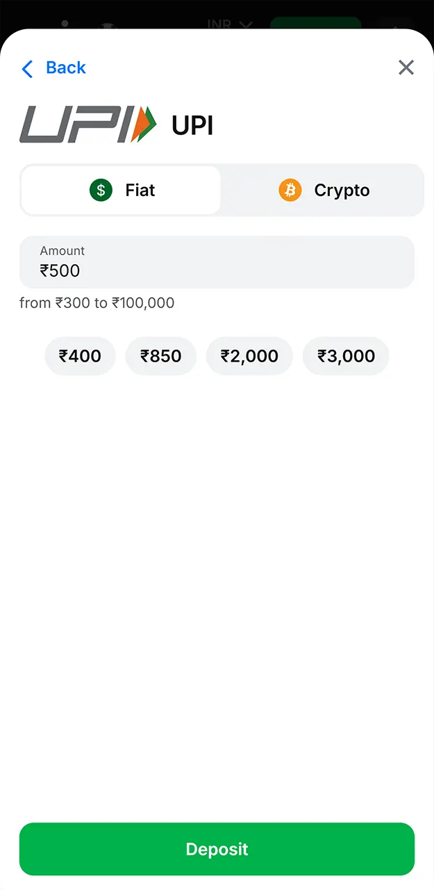 Deposit funds to play JetX on 1win.