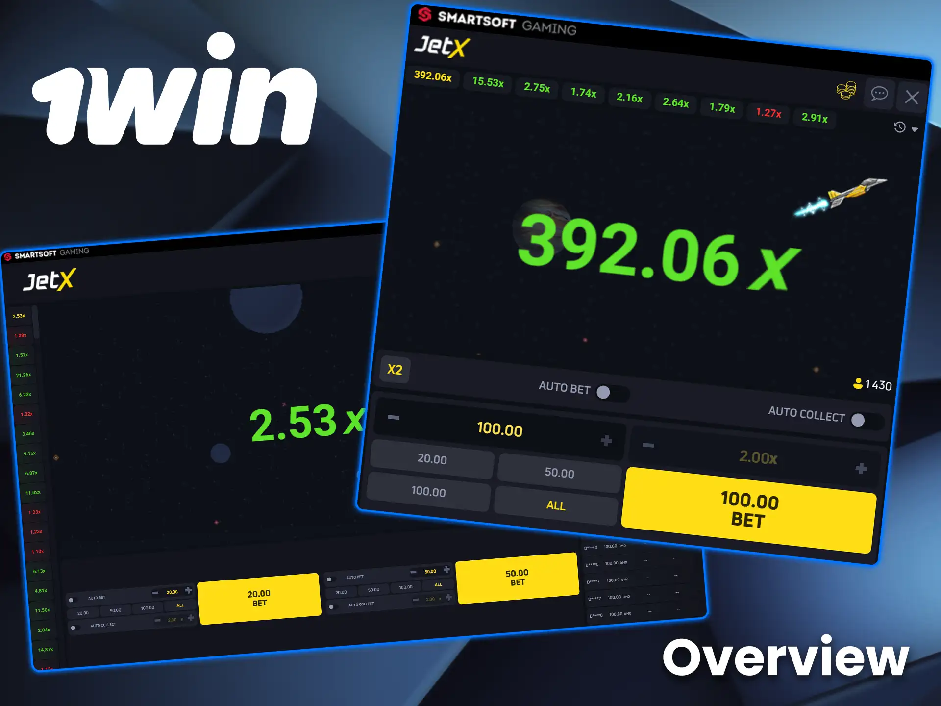 Learn all about the JetX game on 1win.