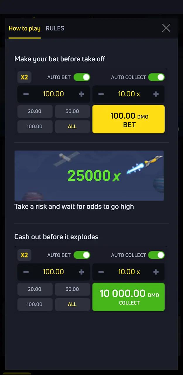 Read the rules before playing JetX on 1win.