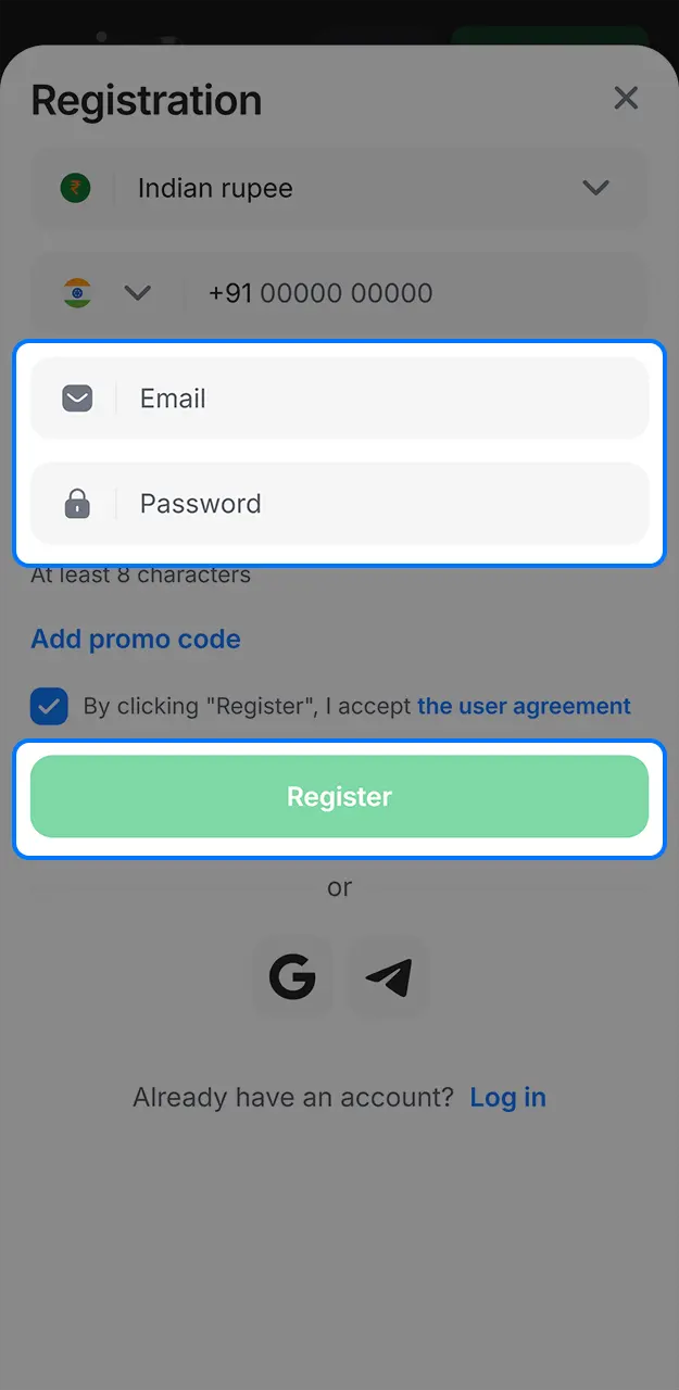 Complete the standard verification process on 1win to play Lucky Jet.
