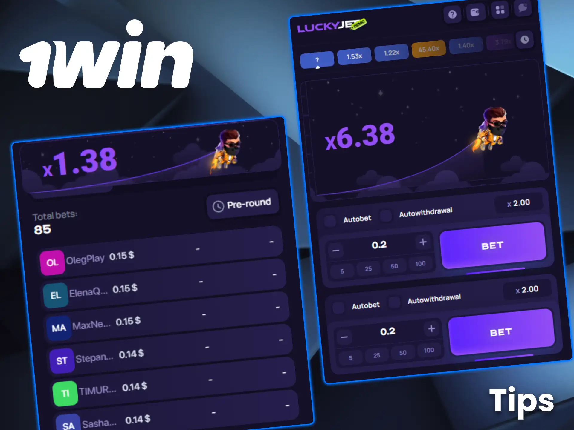Use unique strategies for Lucky Jet on 1win.