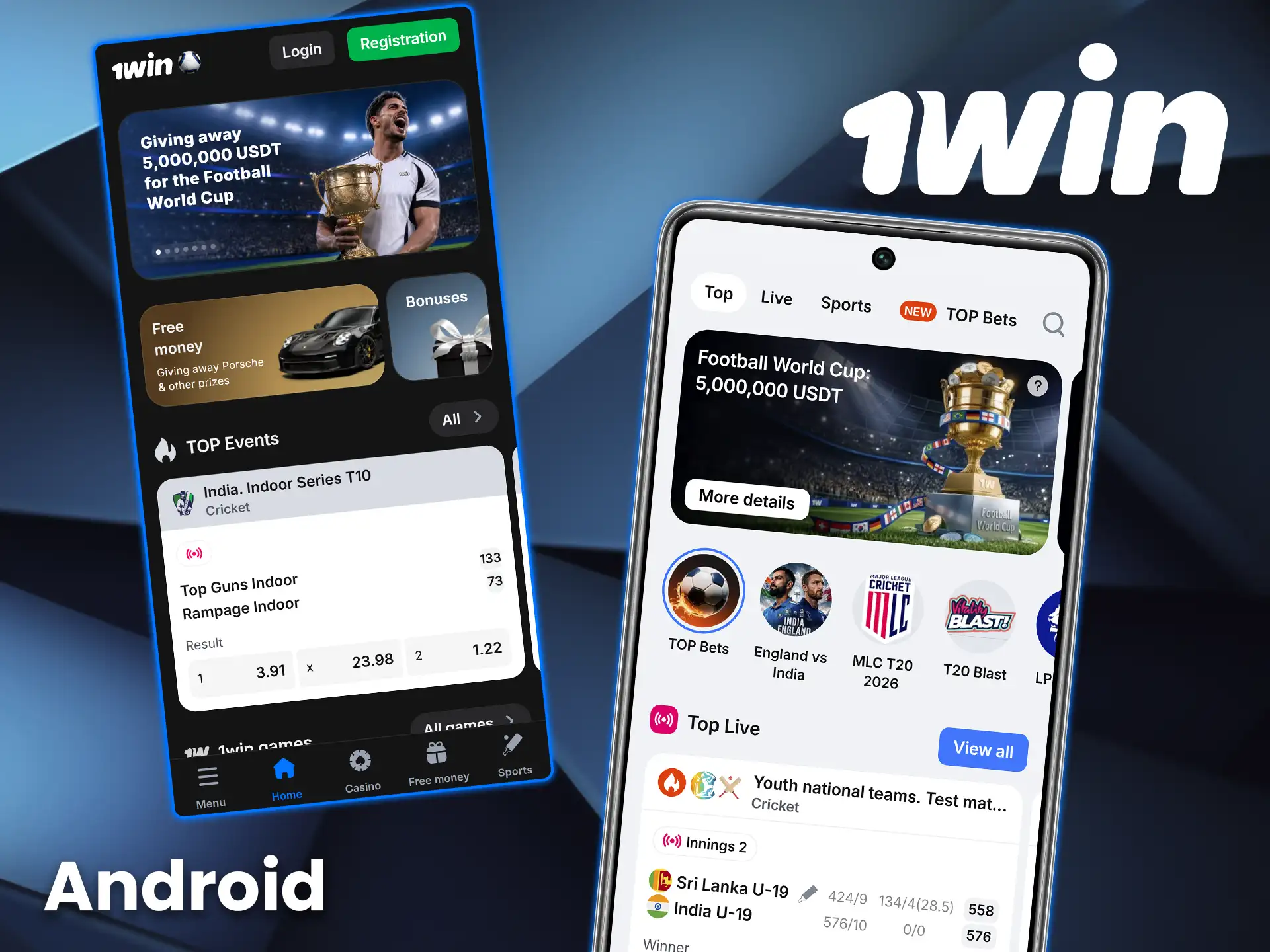 Download the official 1win app for Android.